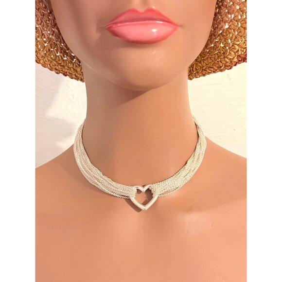 T&Co. 925 Multi-Strand Mesh Necklace - Picture 5 of 6